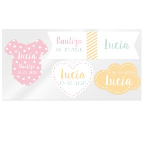 Mix pegatinas personalizadas niña Mix pegatinas personalizadas niña
