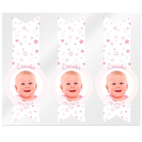 Adesivos estrelas rosas