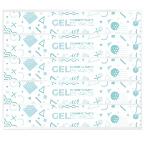 Pegatinas gel desinfectante Pegatinas gel desinfectante