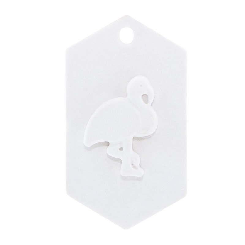 Molde placa com flamingo