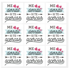 Adesivos para velas me derreto si voce chegar perto