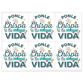 Pegatinas para velas ponle chispa a la vida Pegatinas para velas ponle chispa a la vida