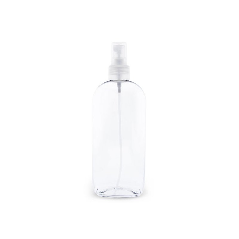 Garrafa pet oval 250 ml pulverizador transparente