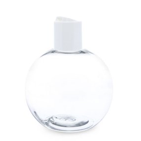 Bouteille pet sphère cap dis top blanc Bouteille pet sphère cap dis top blanc