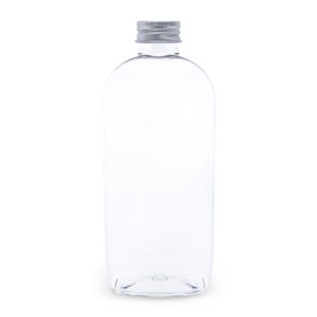 Bouteille pet ovale 250 ml bouchon en aluminium