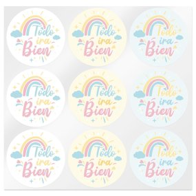 Adesivos tudo irá bem