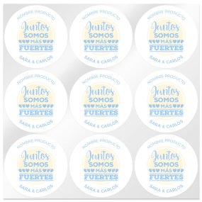 Pegatinas personalizadas juntos somos mas fuertes Pegatinas personalizadas juntos somos mas fuertes