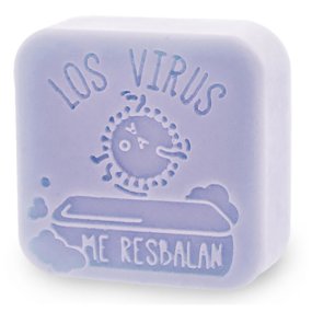 Molde para sabonetes em mim os virus escorregam