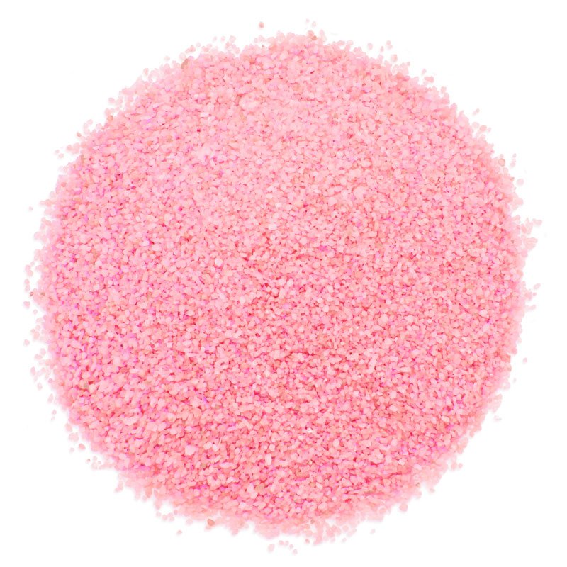 Areia grossa cor rosa-chiclete