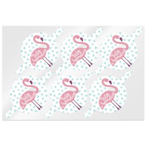 Tampas para velas modelo famingo Tampas para velas modelo famingo