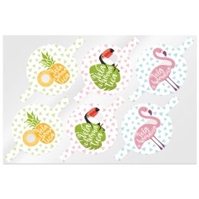 Tampas mix tropicais para velas Tampas mix tropicais para velas