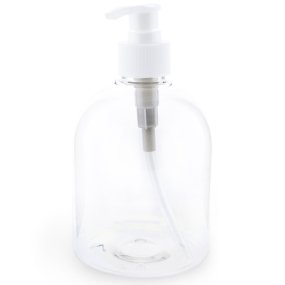 Garrafa bombe pet 500ml dosificador branco