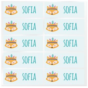 Adesivos personalizados raposinha Adesivos personalizados raposinha