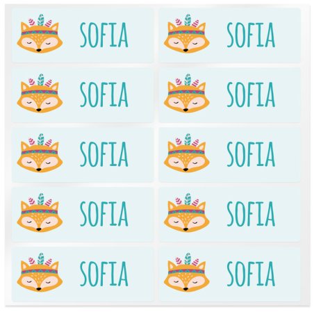 Adesivos personalizados raposinha