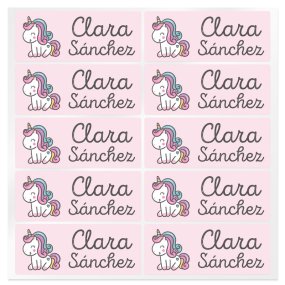 Pegatinas personalizadas unicornio Pegatinas personalizadas unicornio