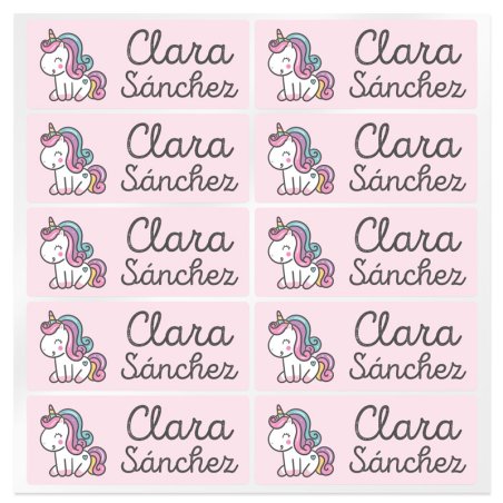 Adesivos personalizados unicornio