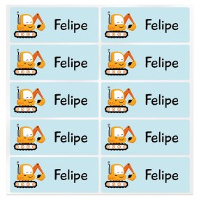 Autocollants de pelle d’excavatrice personnalisés Autocollants de pelle d’excavatrice personnalisés