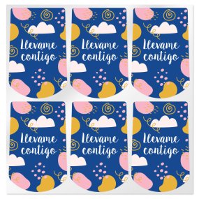Pegatinas llevame contigo envases para colgar Pegatinas llevame contigo envases para colgar