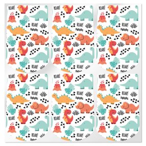 Conteneurs d’autocollants de dinosaures à accrocher