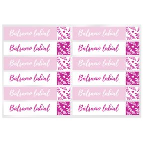 Adesivos balsamo labial cor turquesa