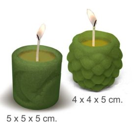 Molde para fazer velas "2 velas natalinas"