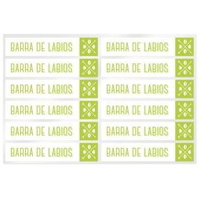 Pegatinas barra de labios