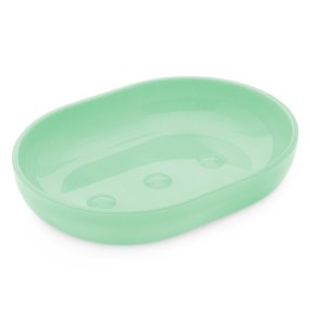 Saboneteira verde de plastico Saboneteira verde de plastico