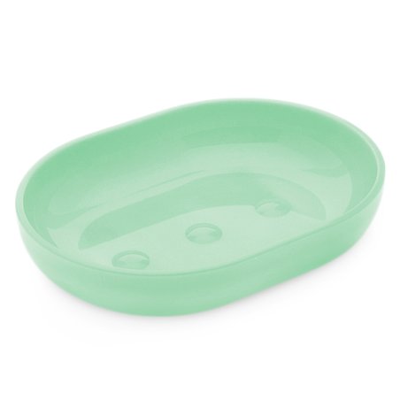 Porte-savon vert en plastique
