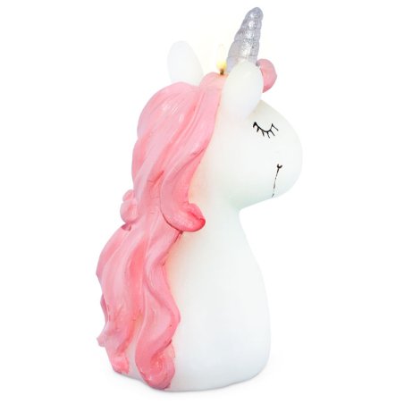 Bougie licorne blanc