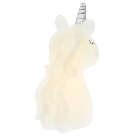 Vela led unicornio branca para presentes