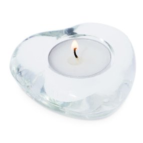 Bougeoir cœur en cristal
