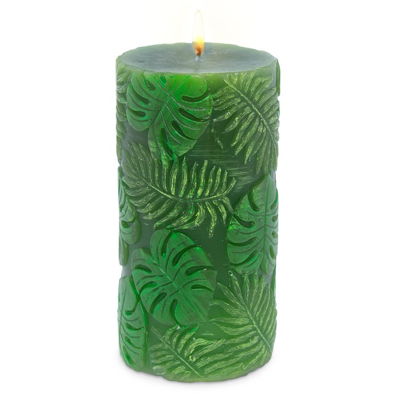 Vela tropical verde escuro