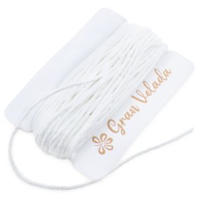 Corde blanche en coton poli Corde blanche en coton poli