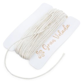 Ficelle beige en coton poli Ficelle beige en coton poli