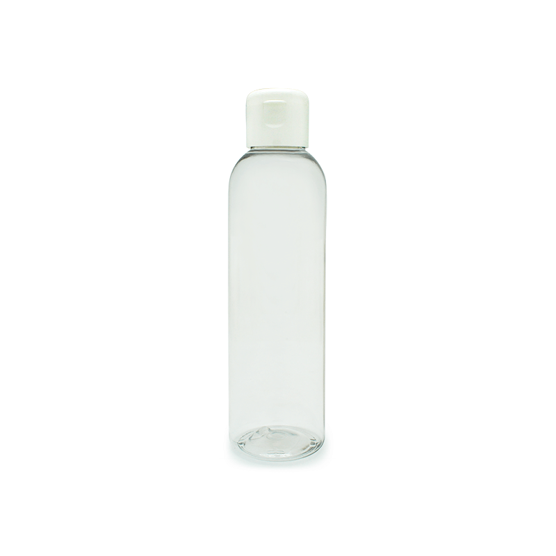 Botella pet transparente larga 150 ml tapón aluminio