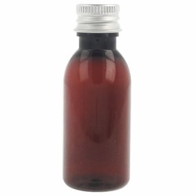 Botella 30 ml PET ambar con rosca de aluminio Botella 30 ml PET ambar con rosca de aluminio