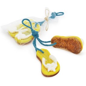 Kit fazer sabonete esfoliante de praia. Materiais e instruçoes