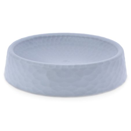 Saboneteira oval de plastico cinza