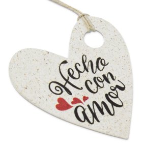 Etiquetas de carton corazones hecho con amor Etiquetas de carton corazones hecho con amor