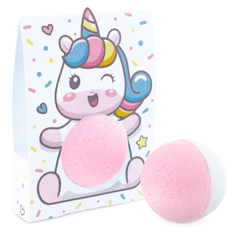 Caja personalizada unicornio para bombas de baño