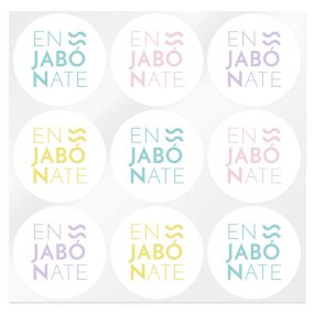 Adesivos de cores se ensaboe