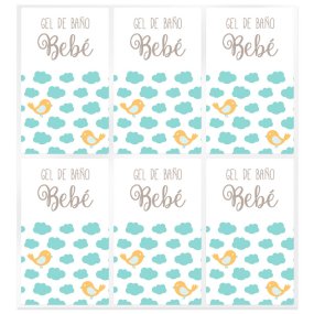 Adesivos gel de banho bebe