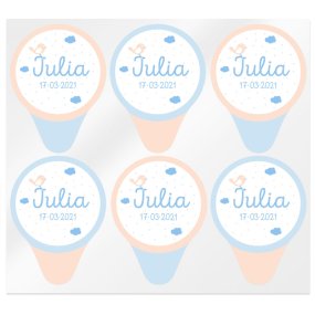 Couvercles personnalisés pour bougies de baptême