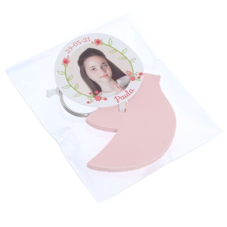 Adesivos personalizados com foto para comunhao redondas