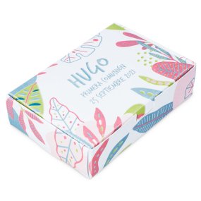 Caja personalizada tropical para jabones Caja personalizada tropical para jabones