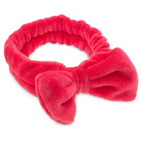 Bandana maquiagem vermelha com laço