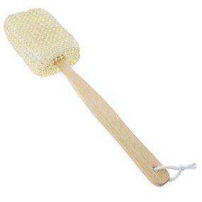 Éponge avec manche en bois