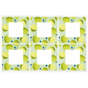 Adesivos quadrados citrus
