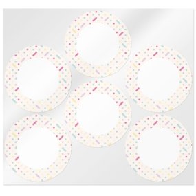 Autocolantes redondos party