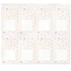 Pegatinas rectangulares party